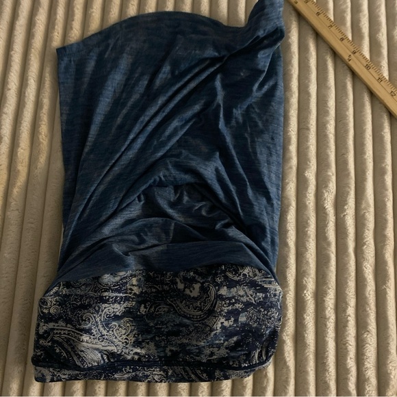 Lululemon Athletica‎ Blue Backless Tank Top 2 in 1 Size 4 - Picture 6 of 8